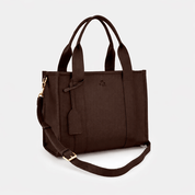 Medium Taylor Tote bag - Dark Brown Vegan Leather *Pre - order* - JLR London