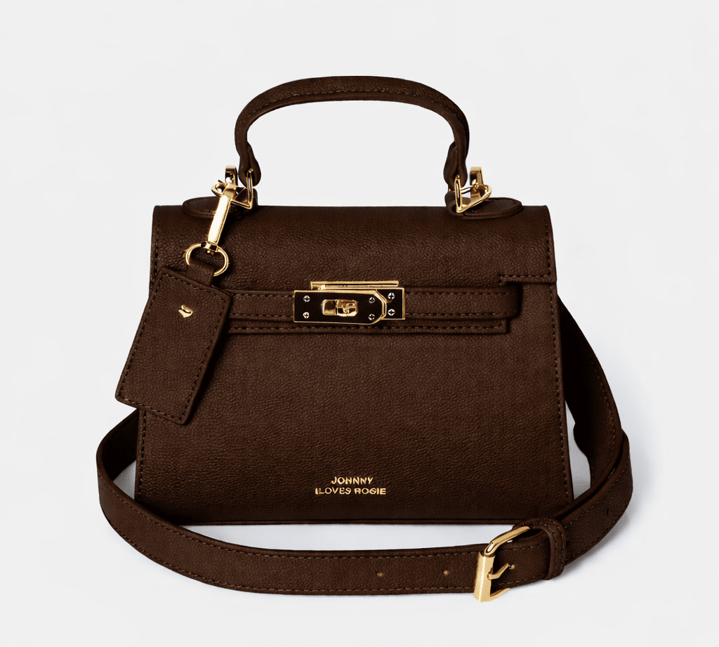 Willow Top Handle Tote Bag Dark Brown - Johnny Loves Rosie *PRE - ORDER* - JLR London