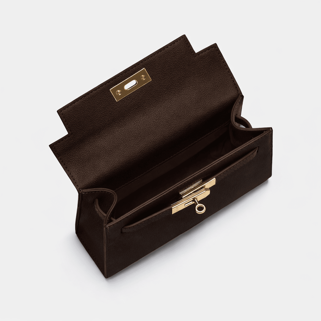 Willow Top Handle Tote Bag Dark Brown - Johnny Loves Rosie *PRE - ORDER* - JLR London