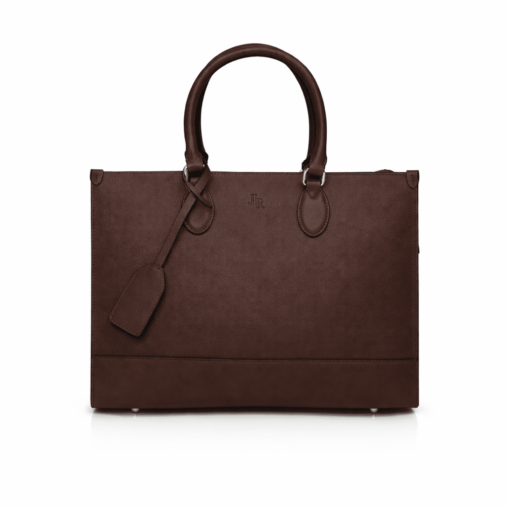 Luxe Leather Belgrave Work Bag - Dark Brown *PRE - ORDER* - JLR London