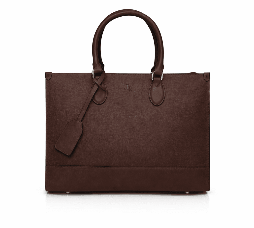 Luxe Leather Belgrave Work Bag - Dark Brown *PRE - ORDER* - JLR London