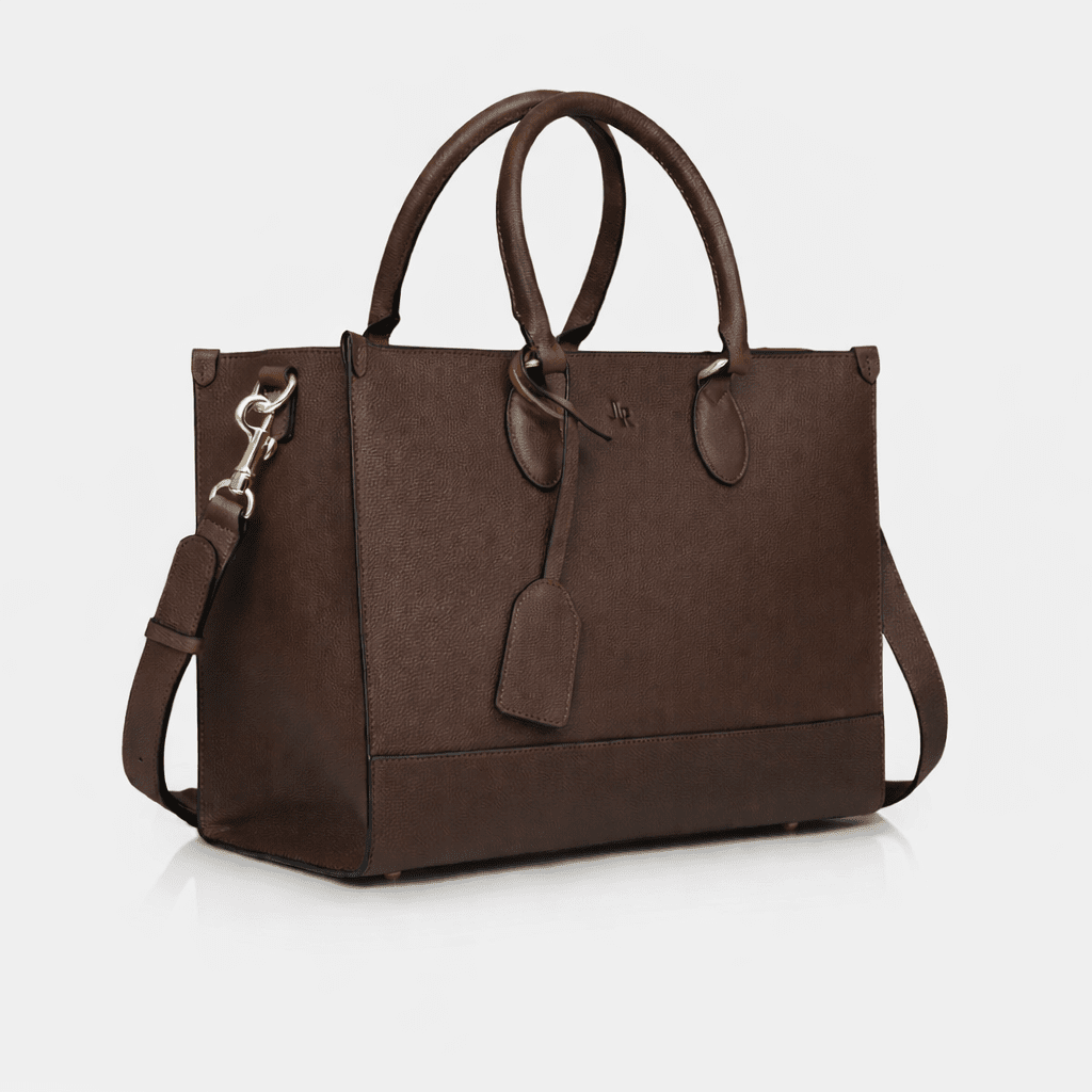 Luxe Leather Belgrave Work Bag - Dark Brown *PRE - ORDER* - JLR London