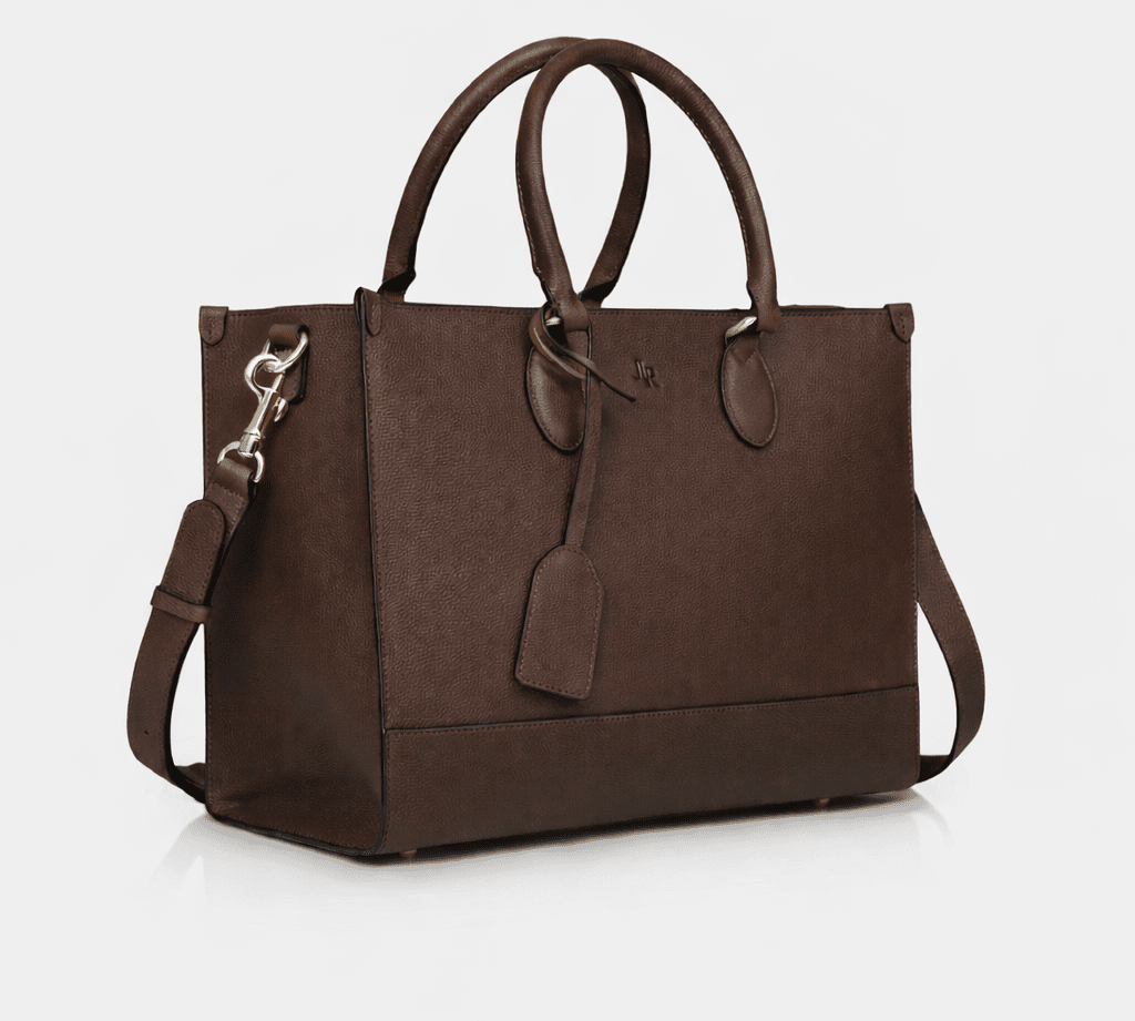 Luxe Leather Belgrave Work Bag - Dark Brown *PRE - ORDER* - JLR London