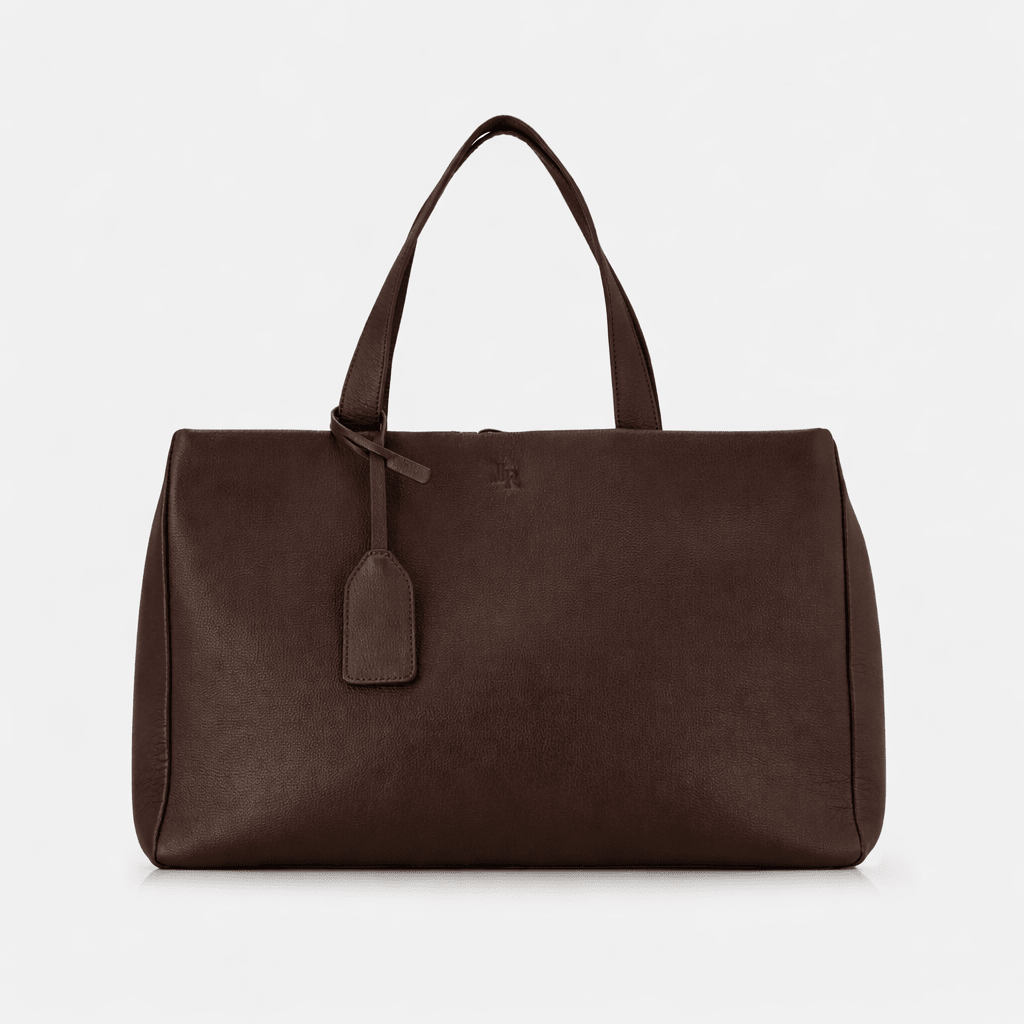 Stella Large Luxe Leather Tote Bag - Dark Brown *Pre - Order* - JLR London