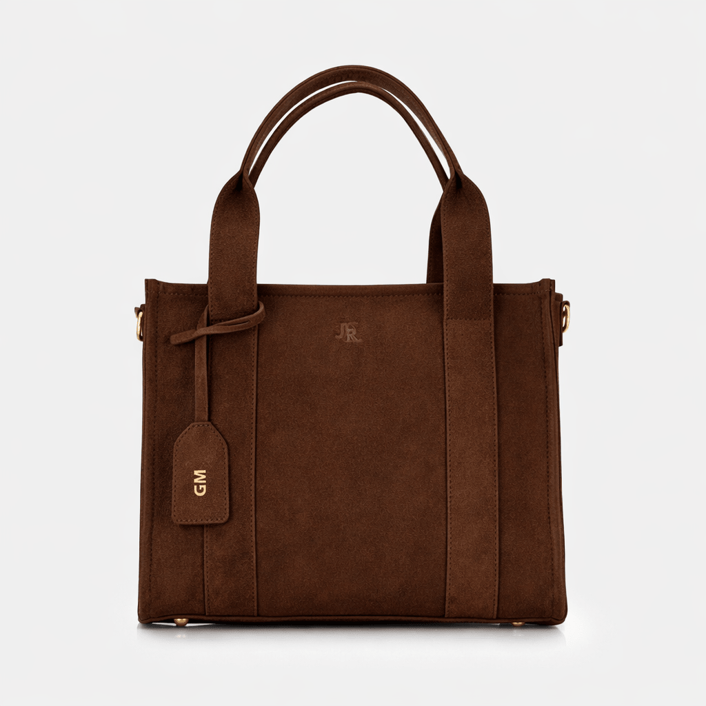 Medium Taylor Suede Tote bag - Chocolate Brown *Pre - order* - JLR London