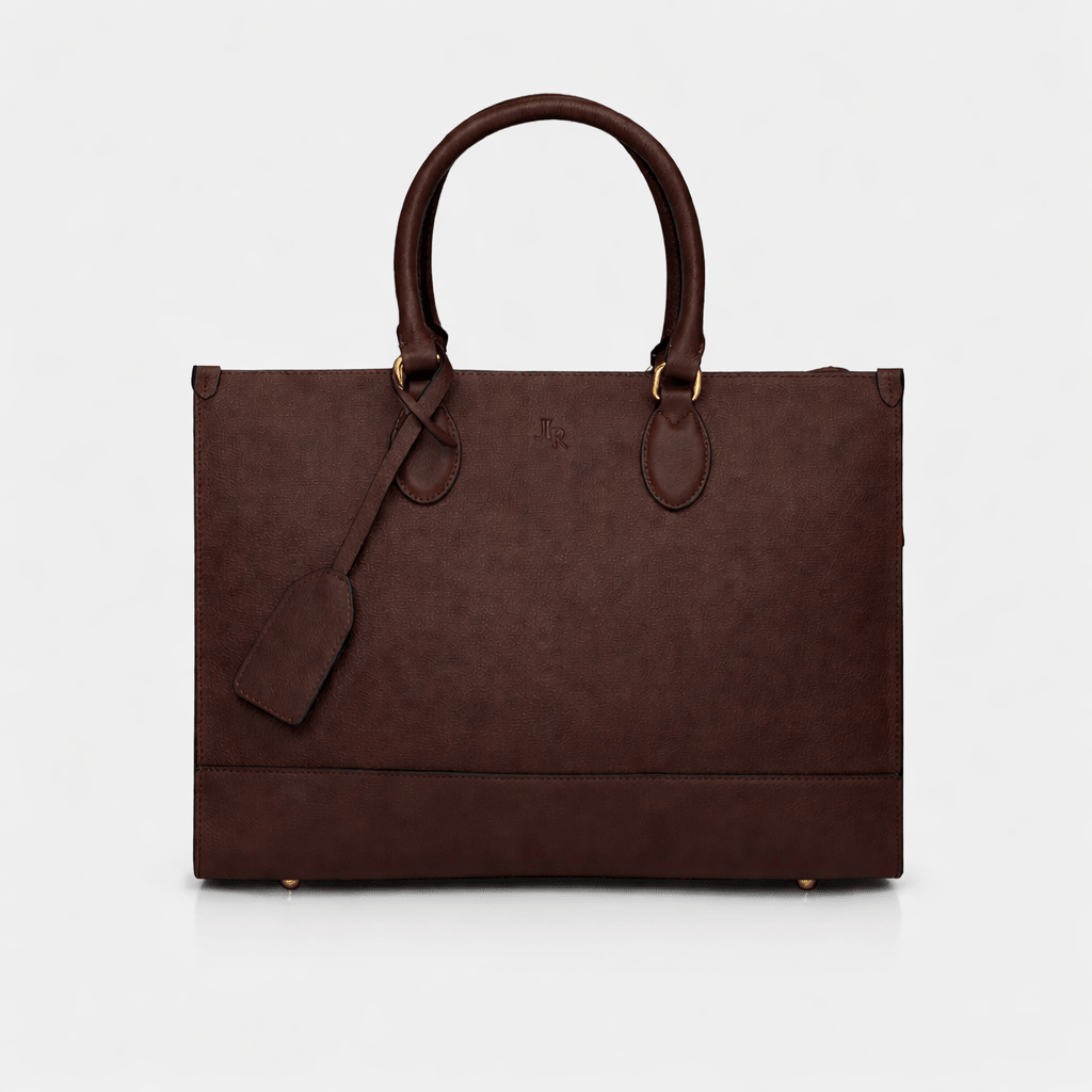 Luxe Leather Belgrave Work Bag - Dark Brown *Pre - Order* - JLR London