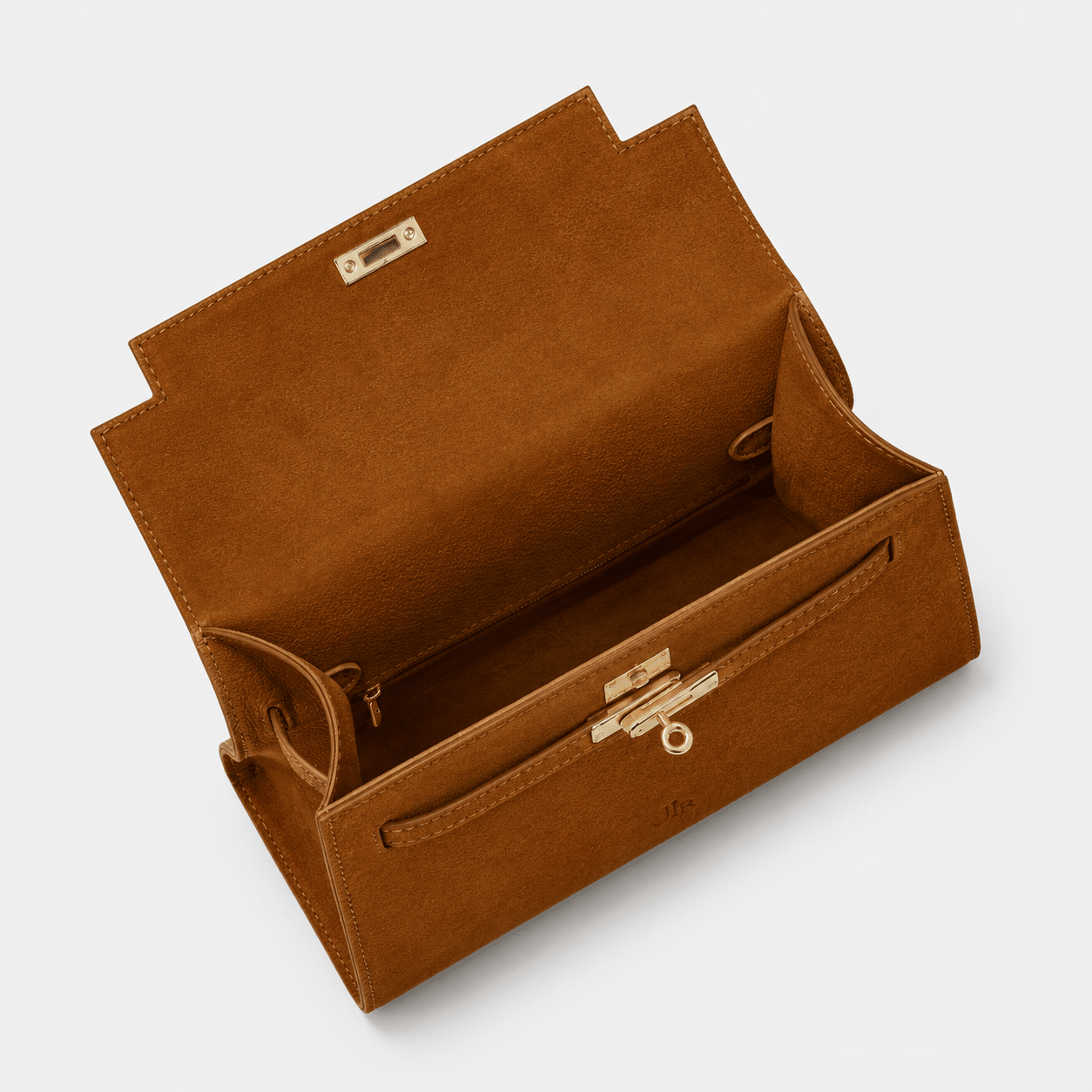 Richmond Top handle bag Tan Suede *Pre - Order* - JLR London