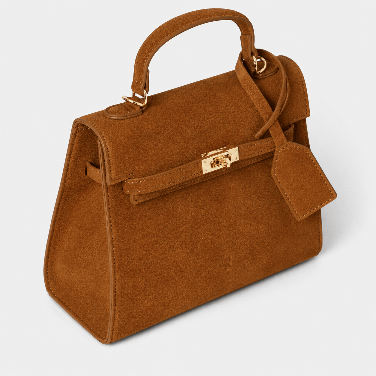 Richmond Top handle bag Tan Suede *Pre - Order* - JLR London