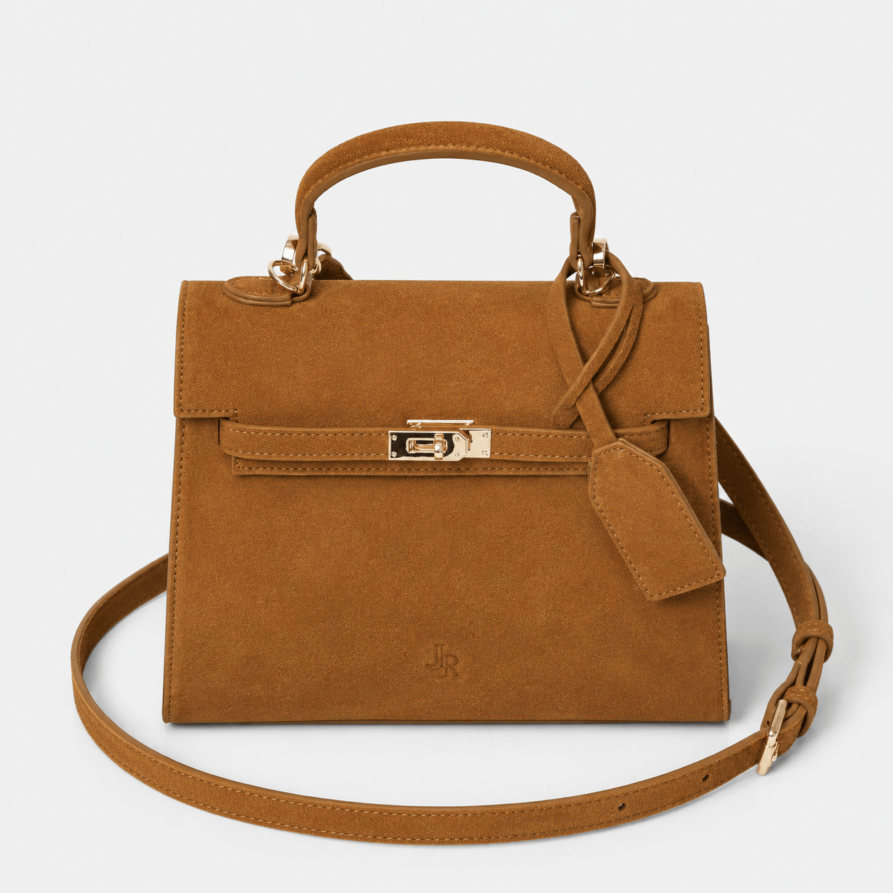 Richmond Top handle bag Tan Suede *Pre - Order* - JLR London
