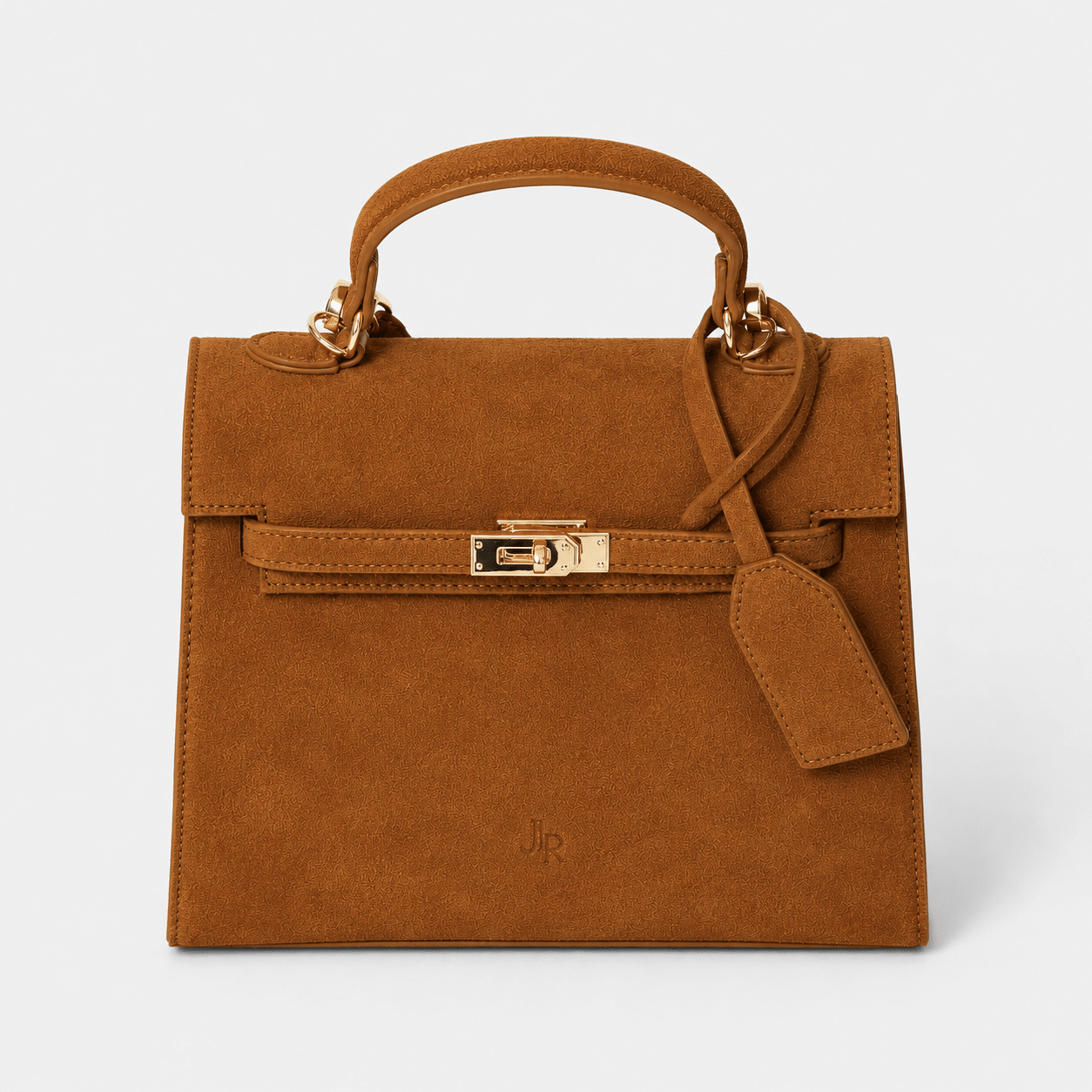 Richmond Top handle bag Tan Suede *Pre - Order* - JLR London