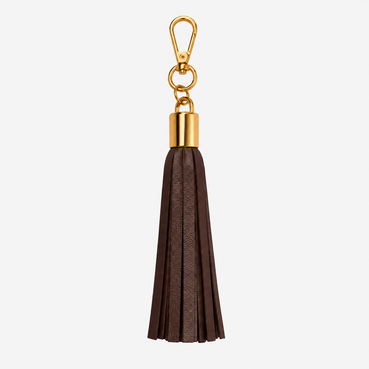 Dark Brown Tassel Keyring