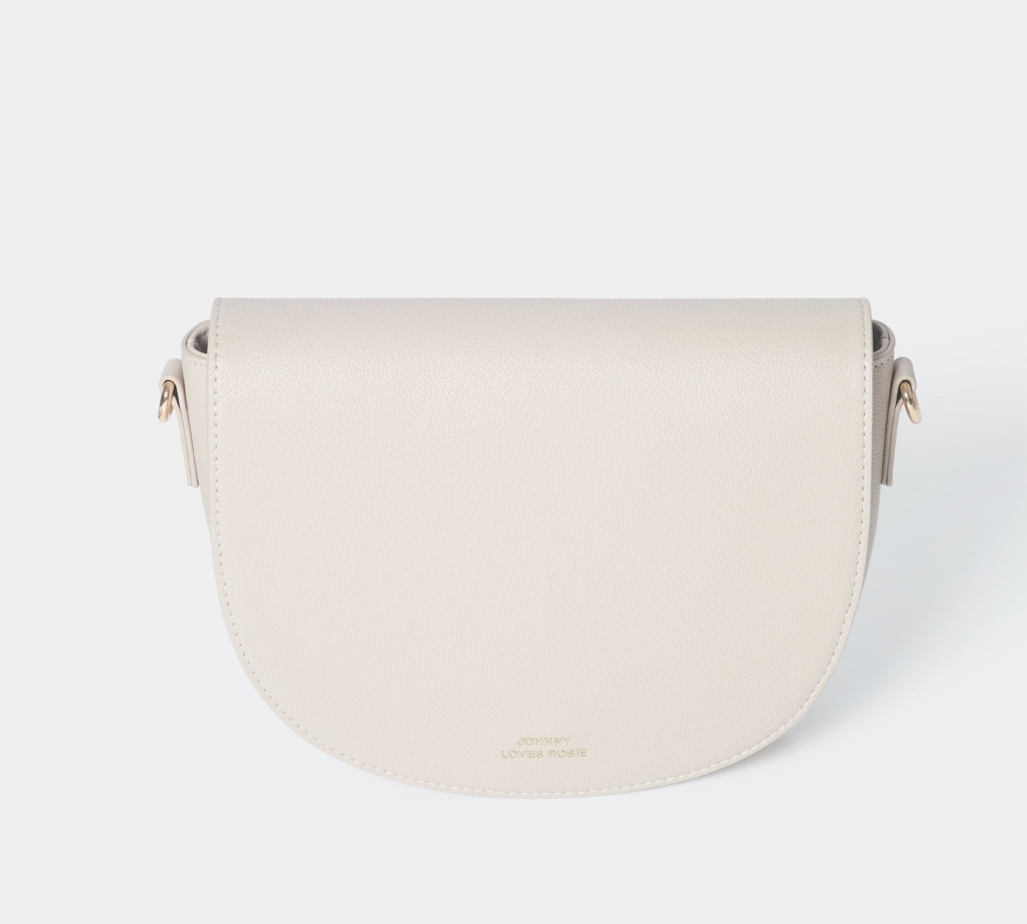 Sadie Half Moon Saddle Bag Taupe - Johnny Loves Rosie - JLR London