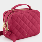 Quilted Pink Sasha Vegan Leather Bag