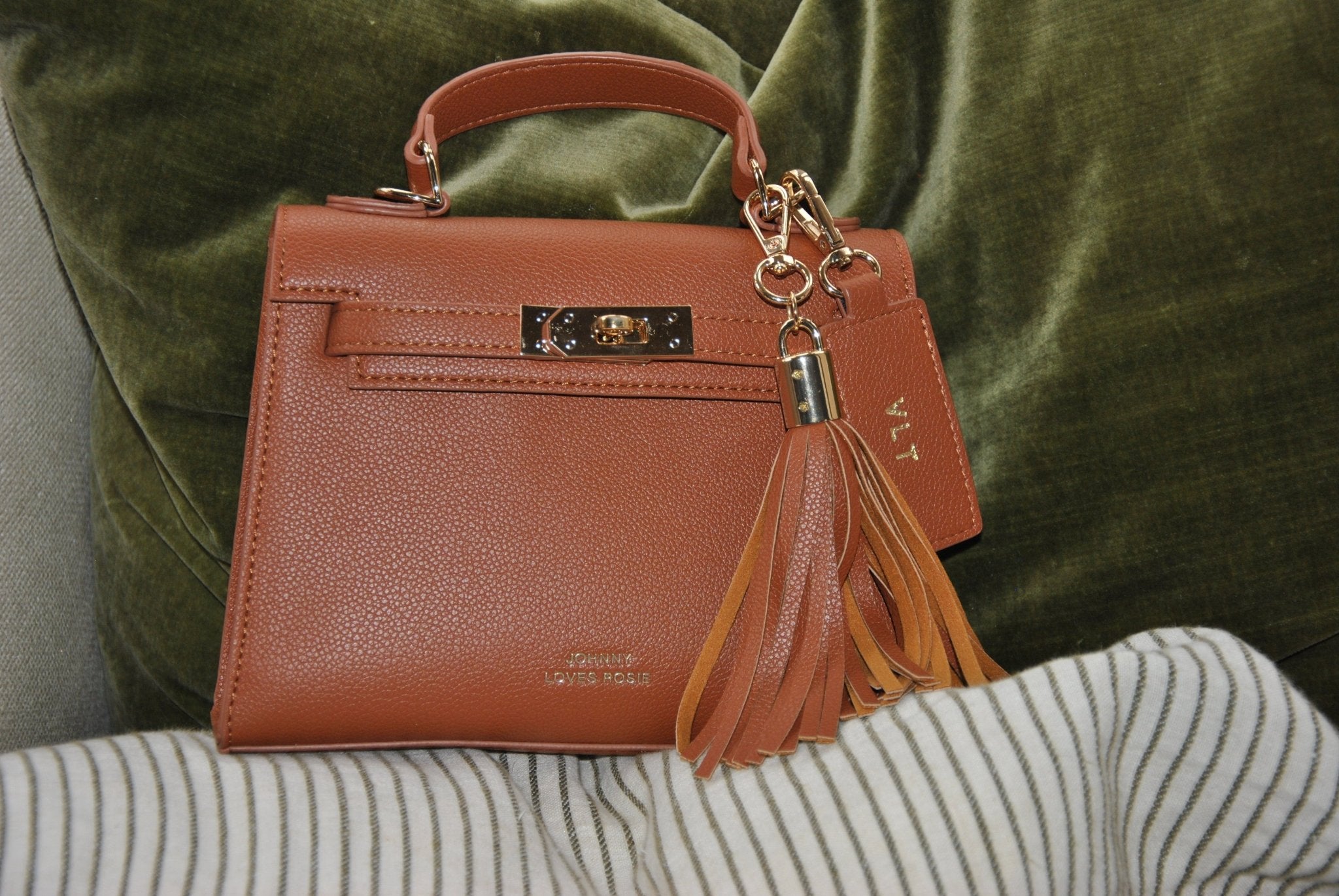 Willow Top Handle Tote Bag Dark Tan - JLR London