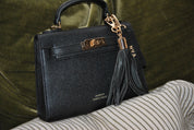Willow Top Handle Tote Black - JLR London