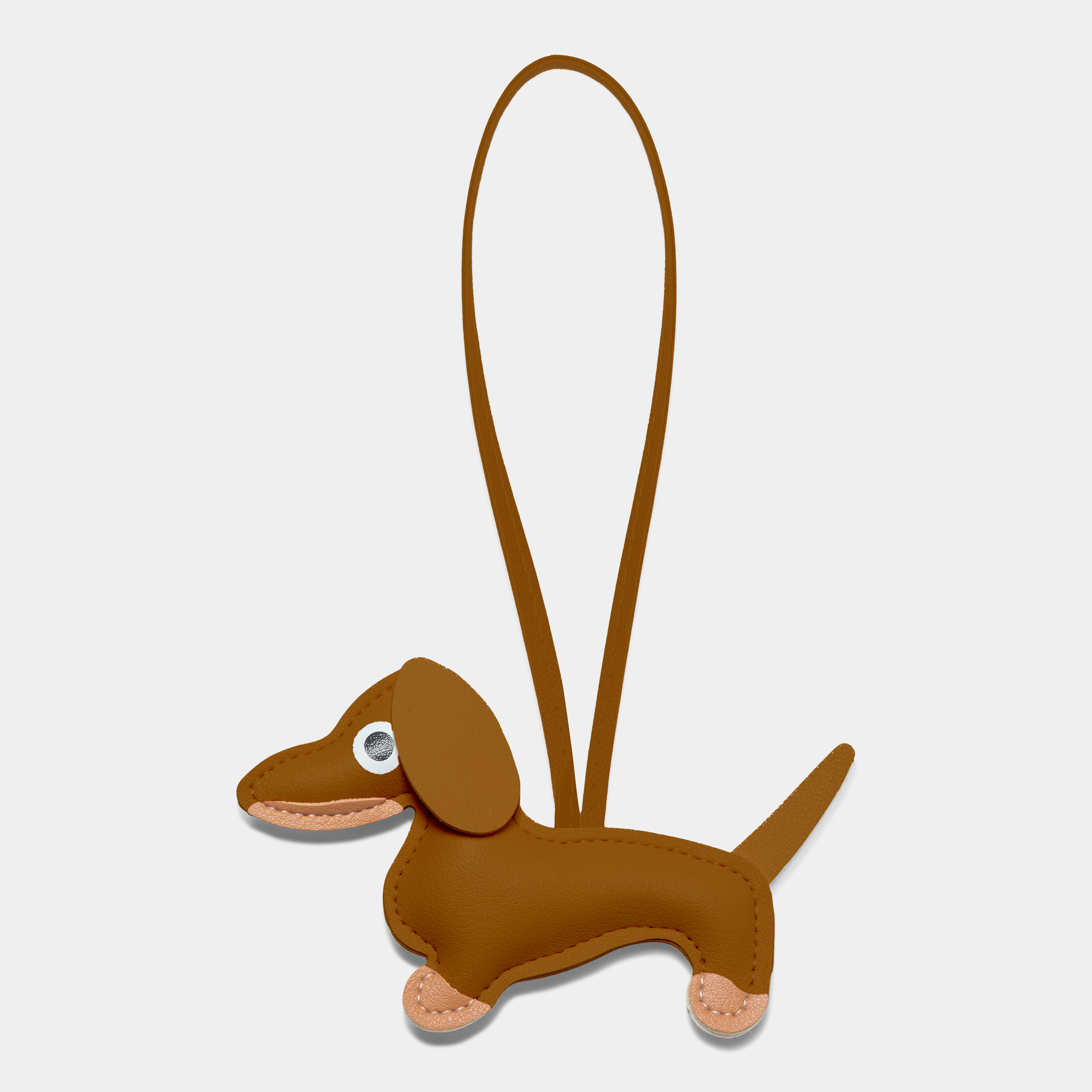 Dachshund Dog Charm – Tan & Light Brown
