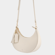 Rudy Midi Half Moon Bag - Ecru