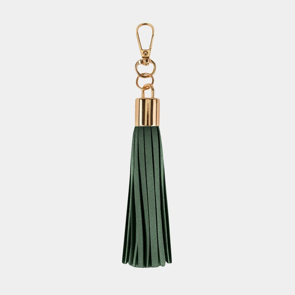 Luxe Emerald Tassel Keyring