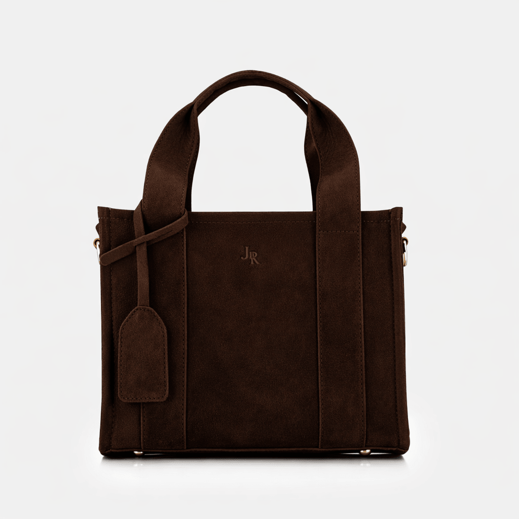 Mini Taylor Tote Bag Dark Brown Suede *Pre - Order* - JLR London
