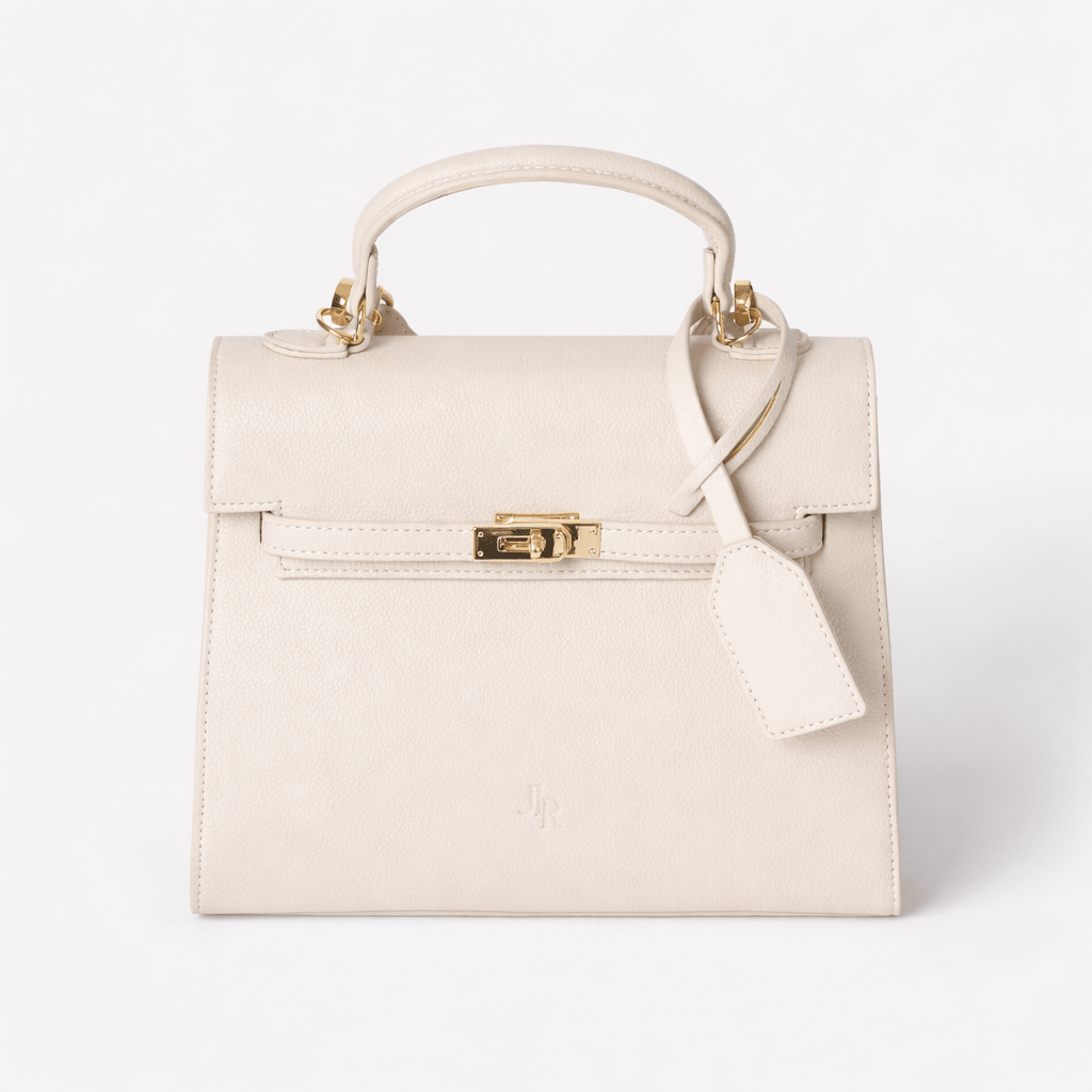 Richmond Top handle bag Ecru - JLR London