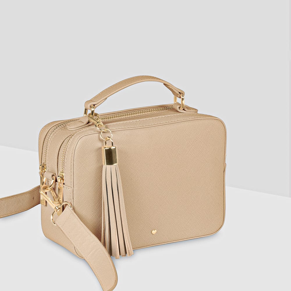 Luxe Fawn Hudson Top Handle Bag - Johnny Loves Rosie - JLR London