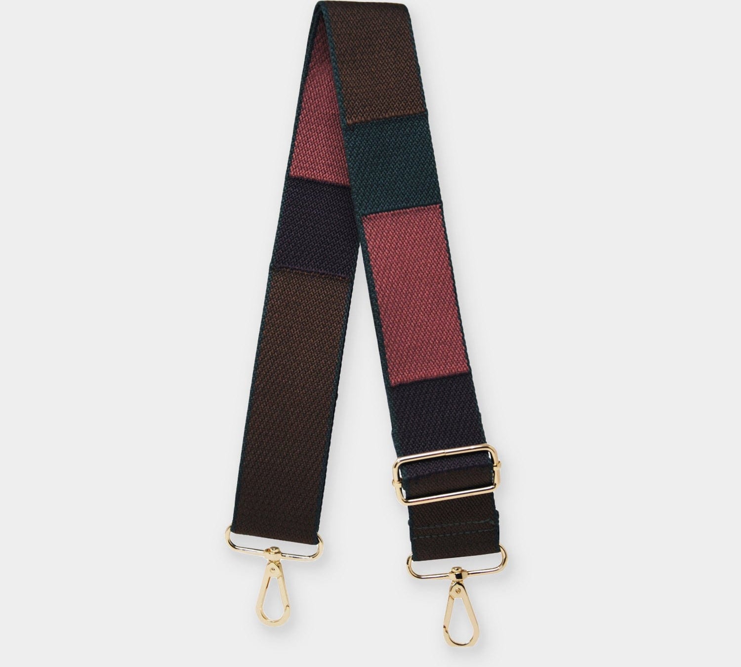 Luxe-Dark-Green-Block-Bag-Strap-Johnny-Loves-Rosie