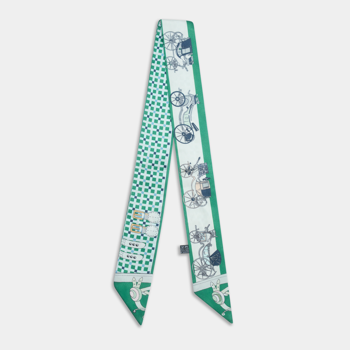Finley Forest Green Bag Scarf