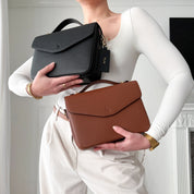 Kensington Luxe Leather Top Handle Bag