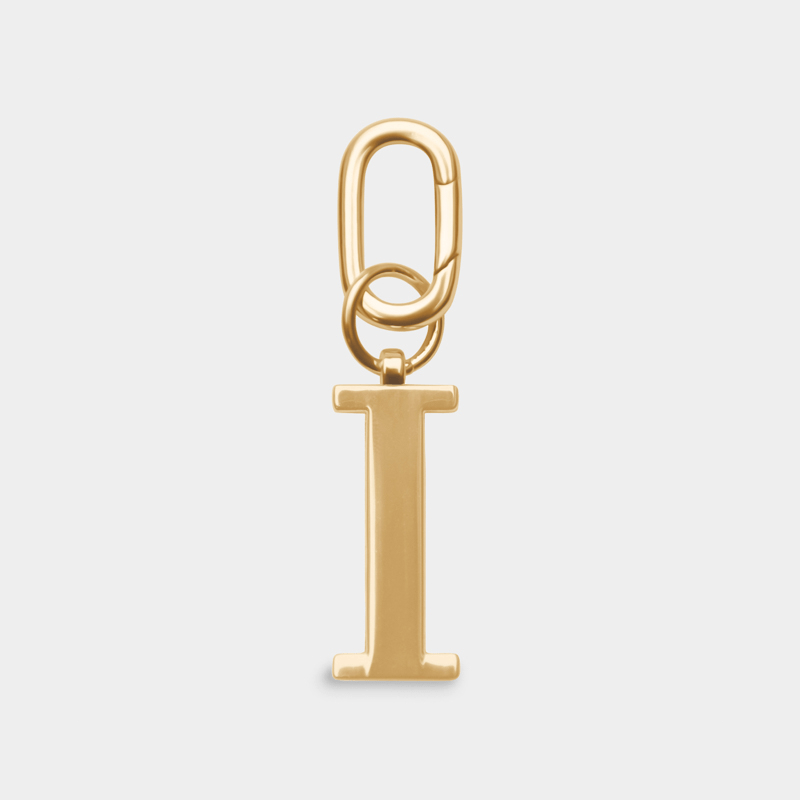 I - Gold Metal Letter Keyring | JLR London – JLR London