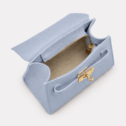 Elena Top Handle Luxe Leather Top Handle - Powder Blue - JLR London
