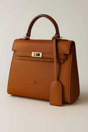 Richmond Top handle bag Tan - JLR London