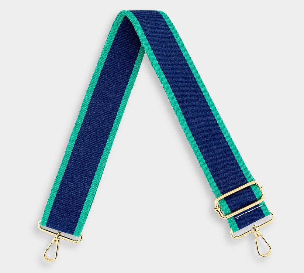 ARDEN-BLUE-NAVY-LUXE-BAG-STRAP-FABRIC-GOLD-JOHNNY-LOVES-ROSIE