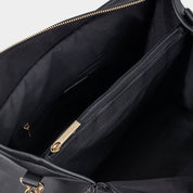 Black Medium Taylor Tote Bag - Vegan Leather *Pre - order* - JLR London