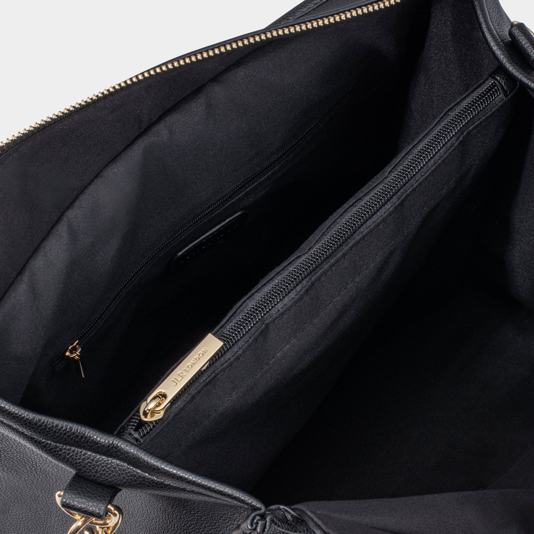 Black Medium Taylor Tote Bag - Vegan Leather *Pre - order* - JLR London