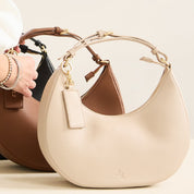 Rudy Midi Half Moon Bag - Taupe