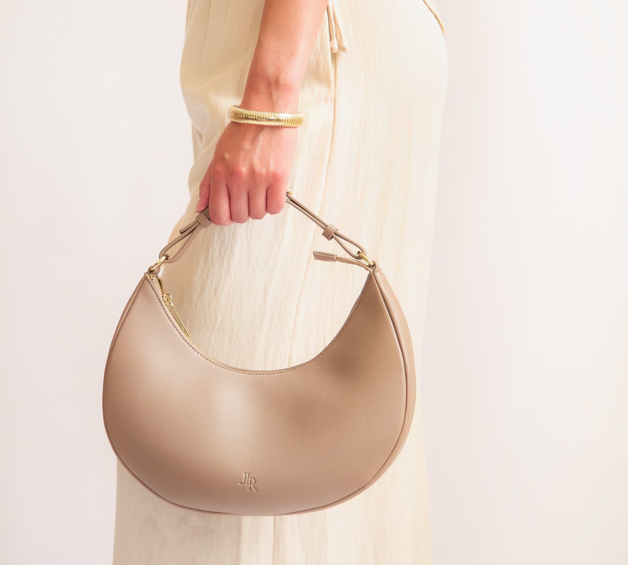 Rudy Midi Half Moon Bag - Mocha - JLR London