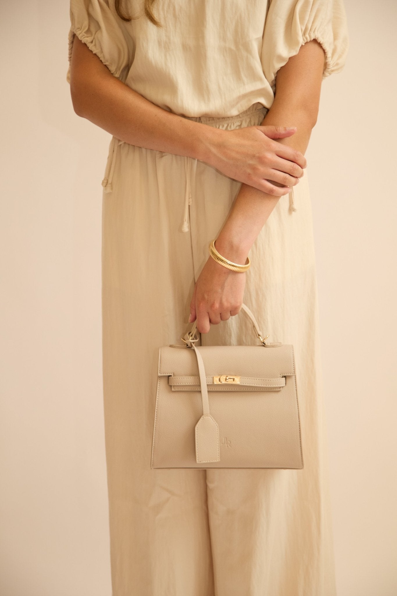 Richmond Top handle bag Tan - JLR London