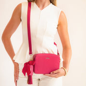Carrie Crossbody bag Deep Pink - JLR London