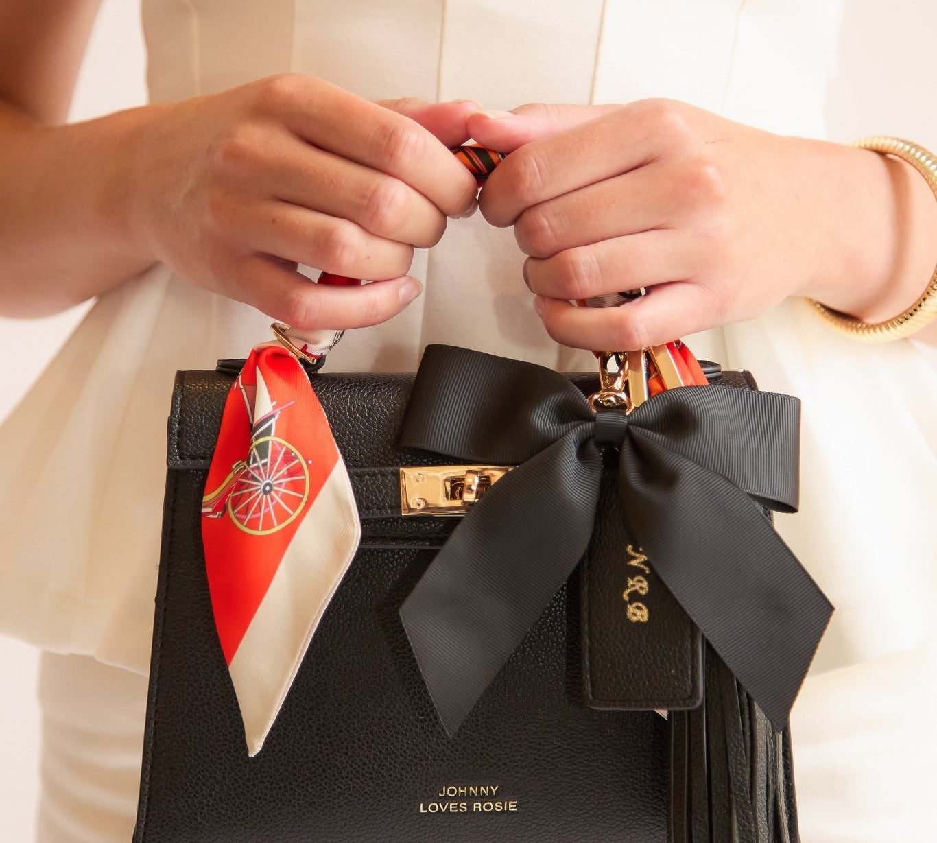 Willow Top Handle Tote Black - JLR London