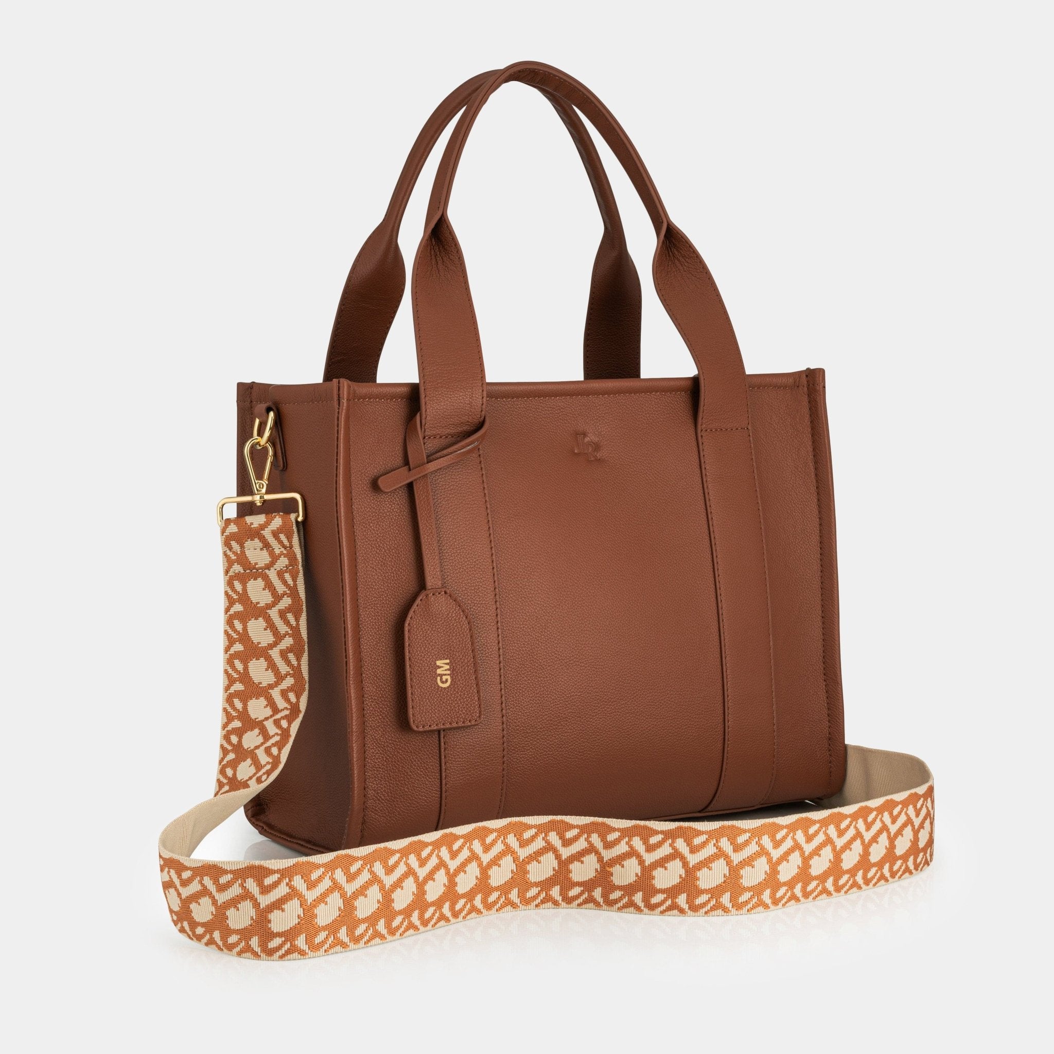 Medium Taylor Luxe leather Tote bag - Tan - JLR London