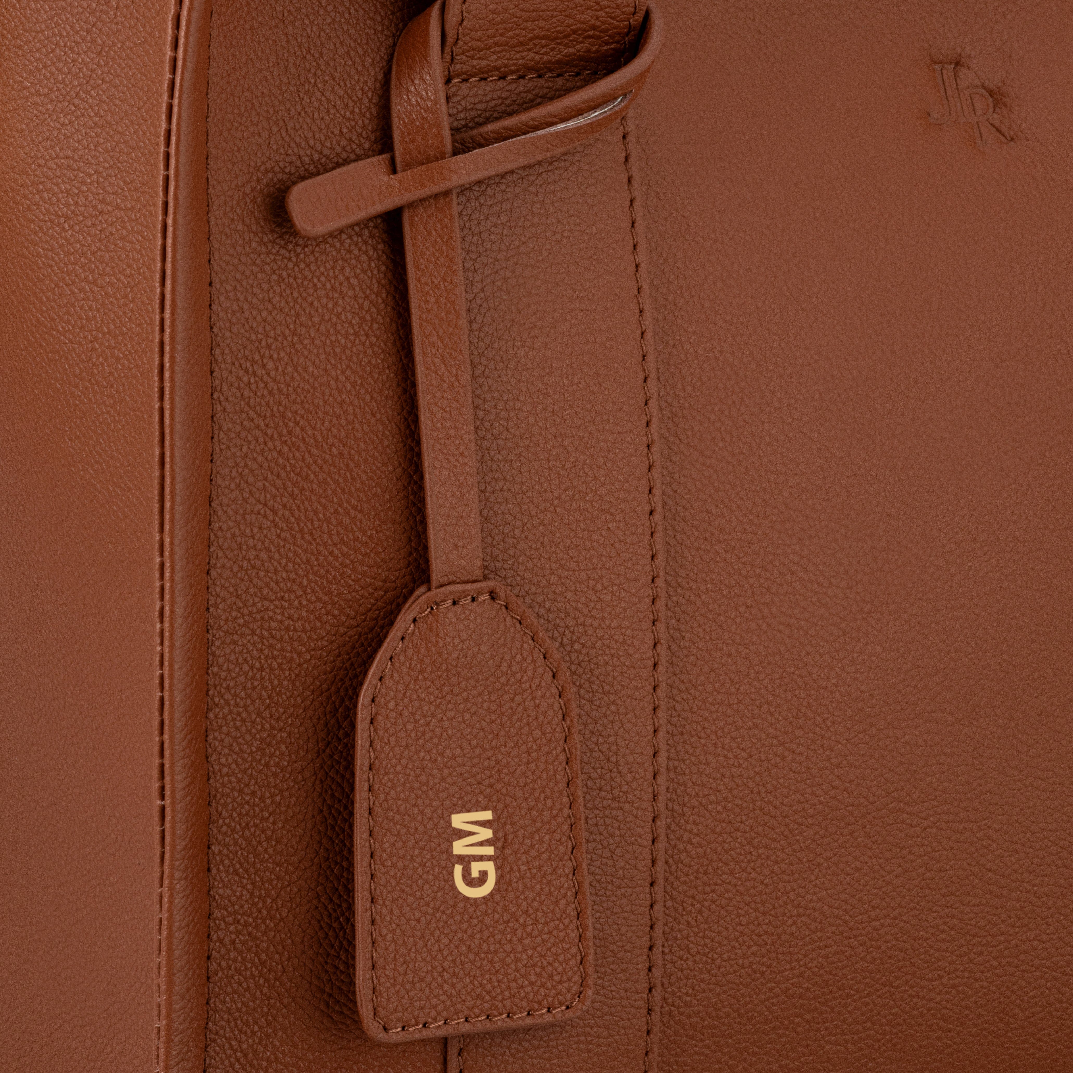 Medium Taylor Luxe leather Tote bag Tan