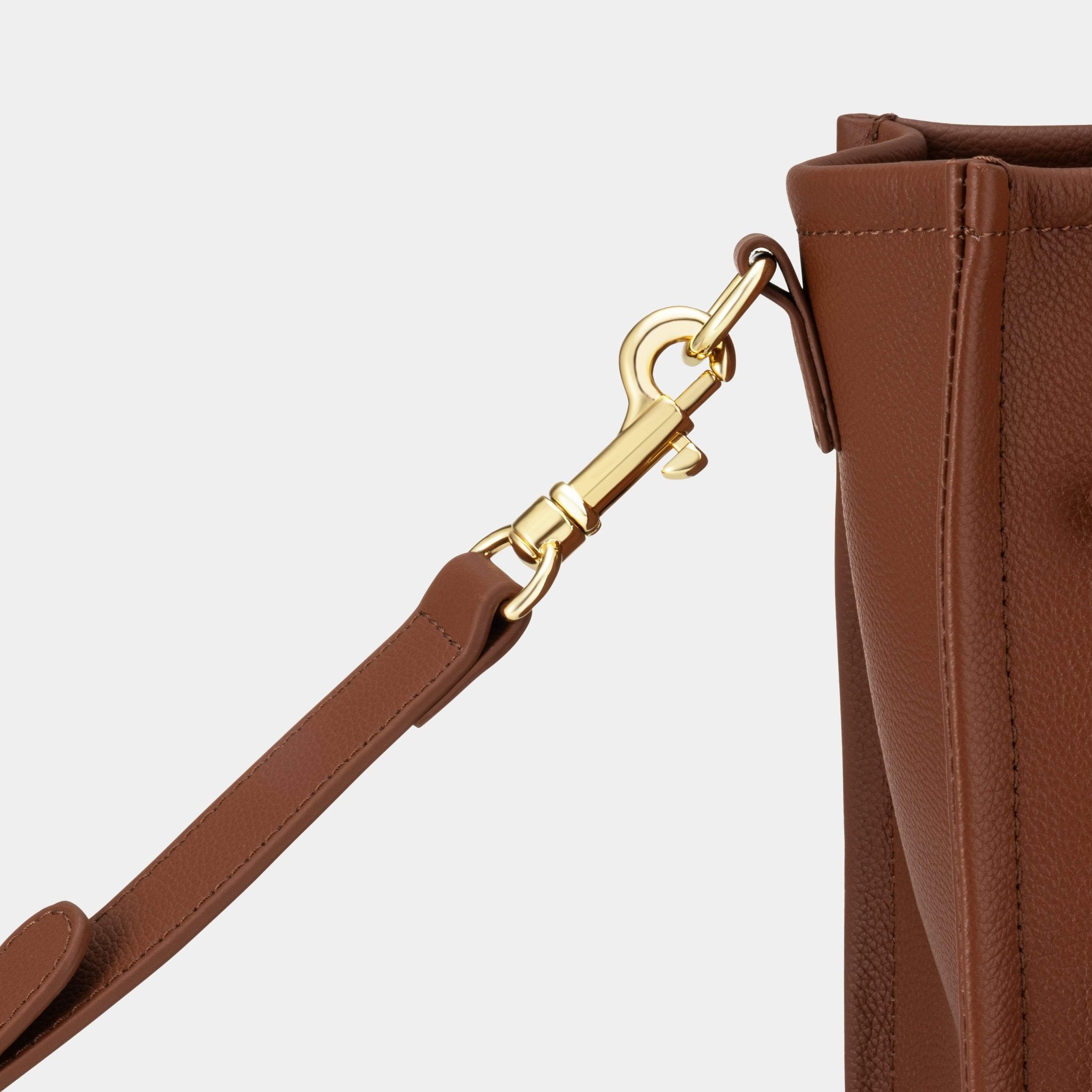 Medium Taylor Luxe leather Tote bag - Tan - JLR London