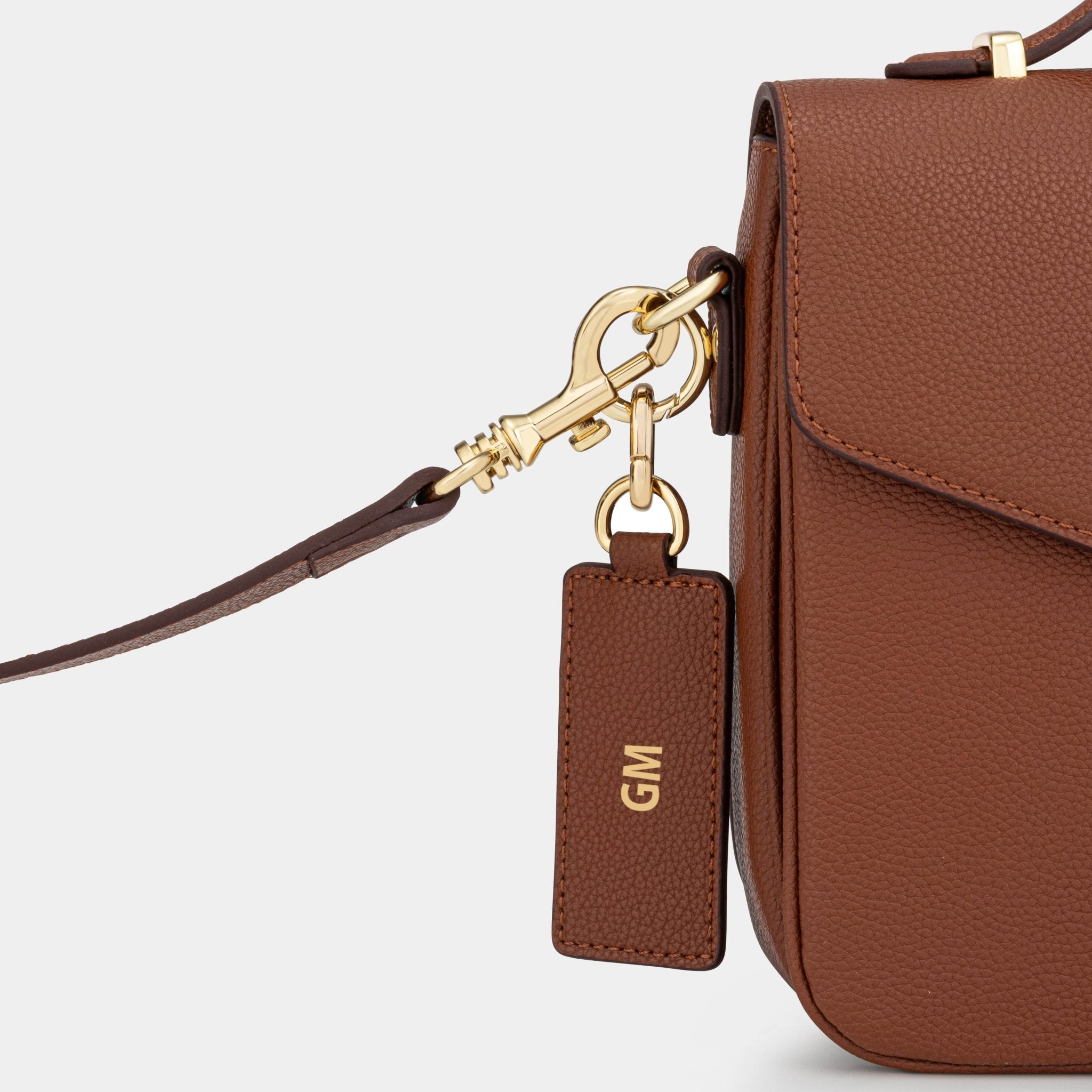 Kensington Luxe Leather Top Handle Bag - Tan - JLR London