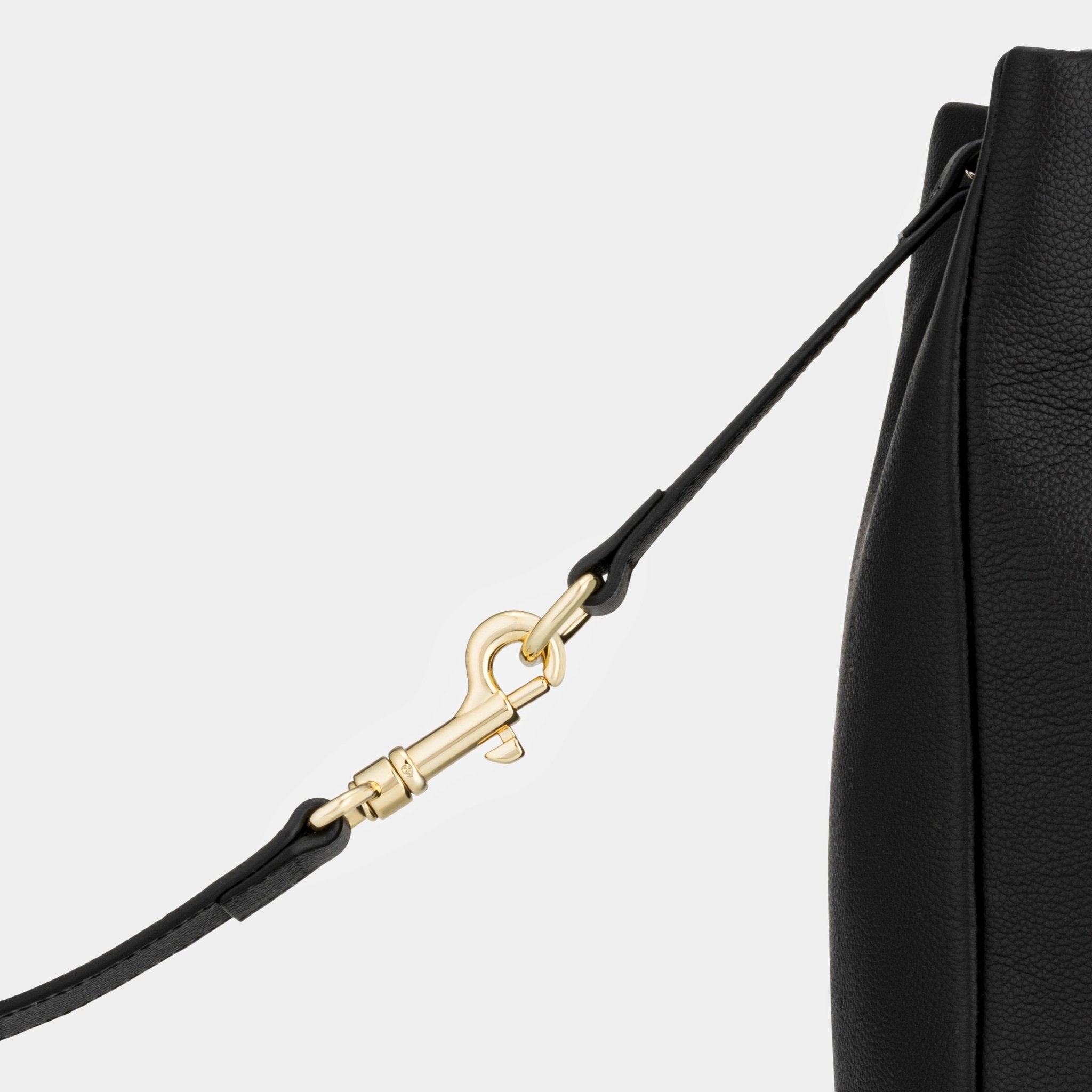 Stella Large Luxe Leather Tote Bag - Black - JLR London