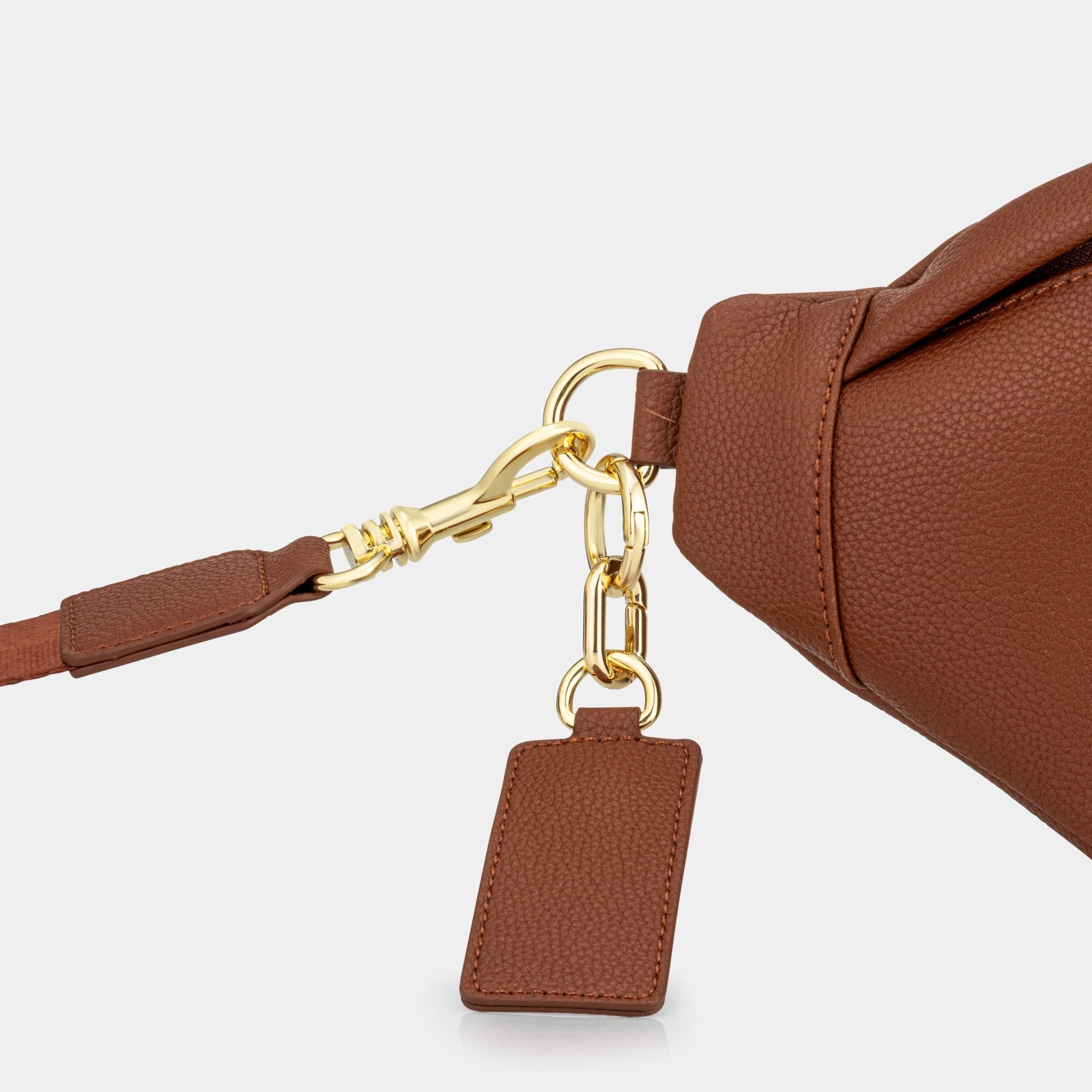 Hampstead Luxe Leather Sling Bag - Tan - JLR London