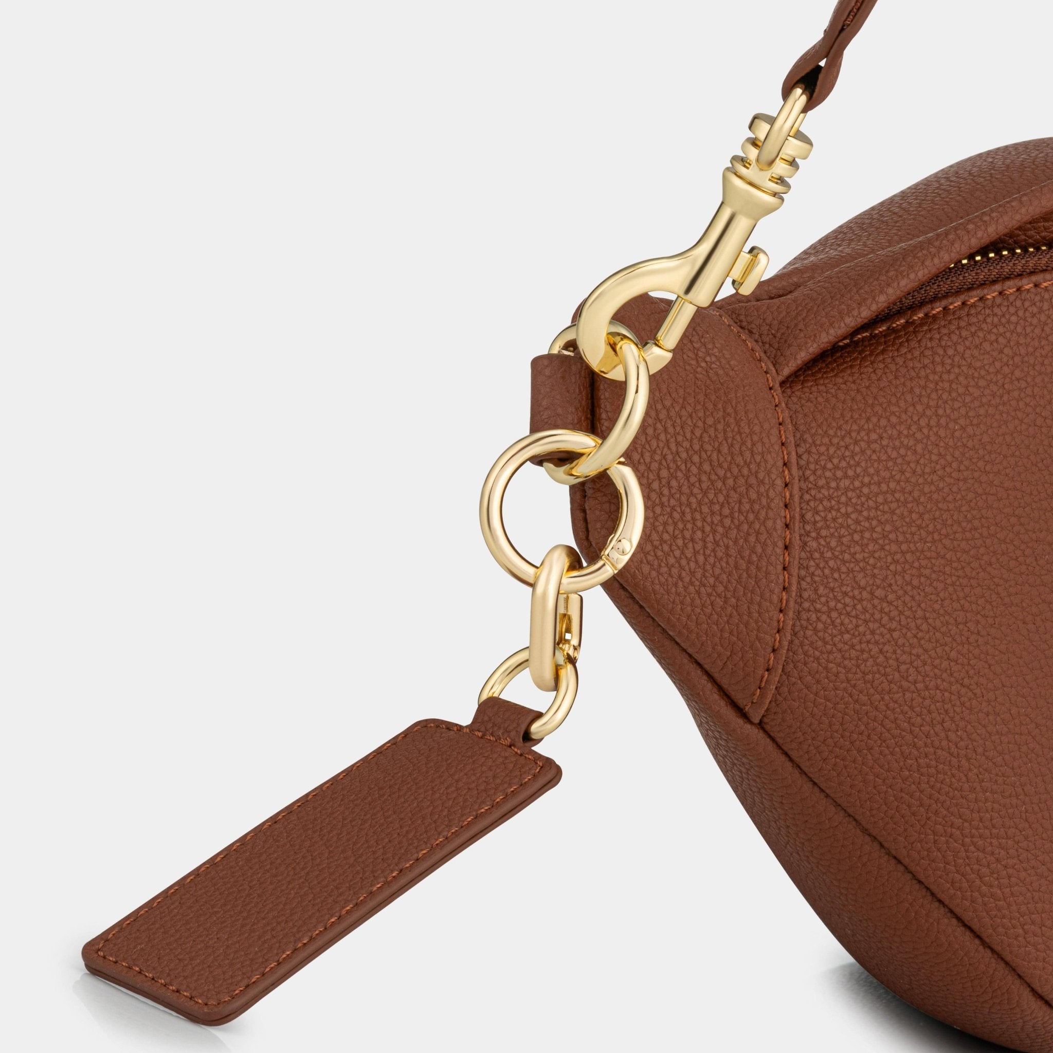Hampstead Luxe Leather Sling Bag - Tan - JLR London