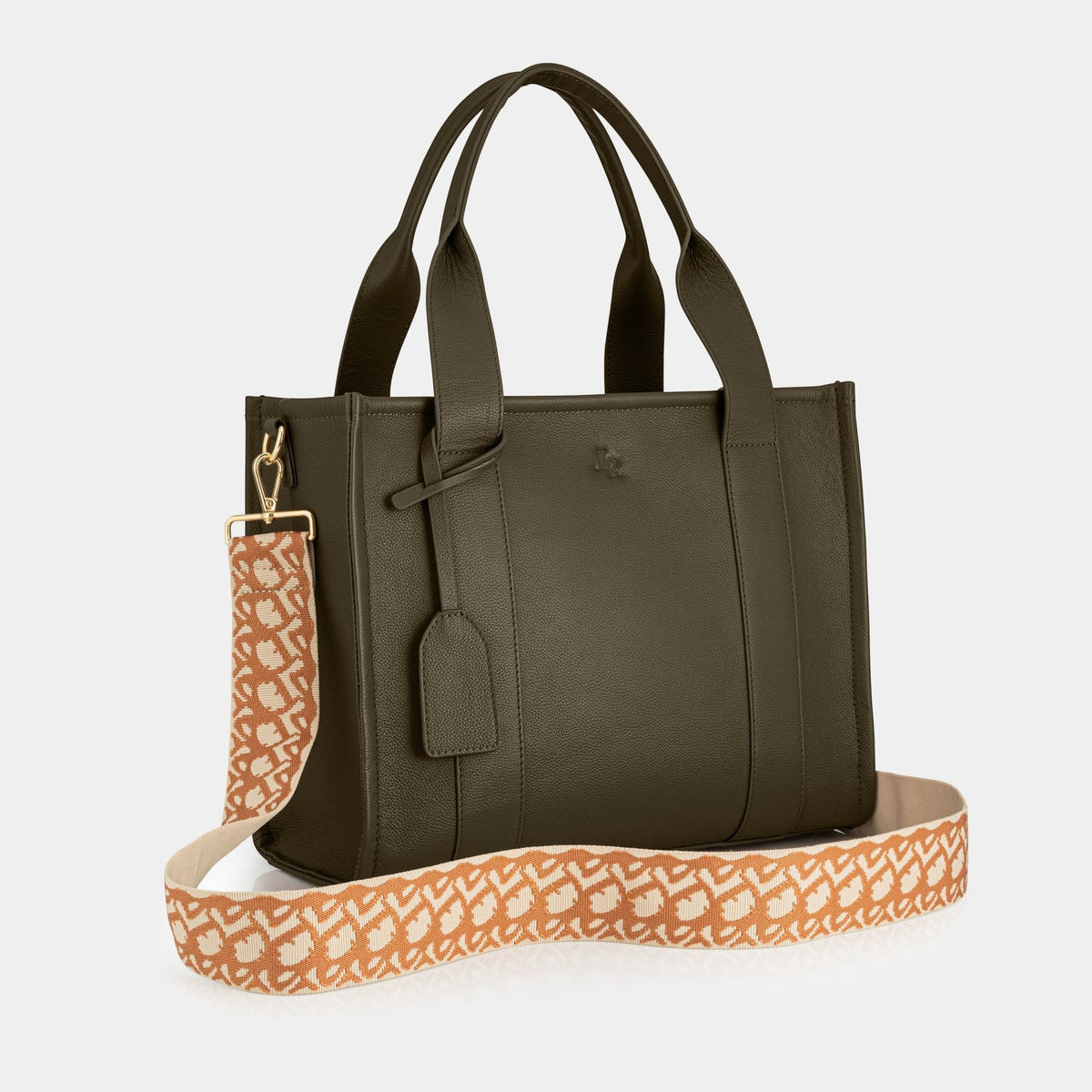 Medium Taylor Luxe Leather Tote Bag - Chocolate Brown - JLR London