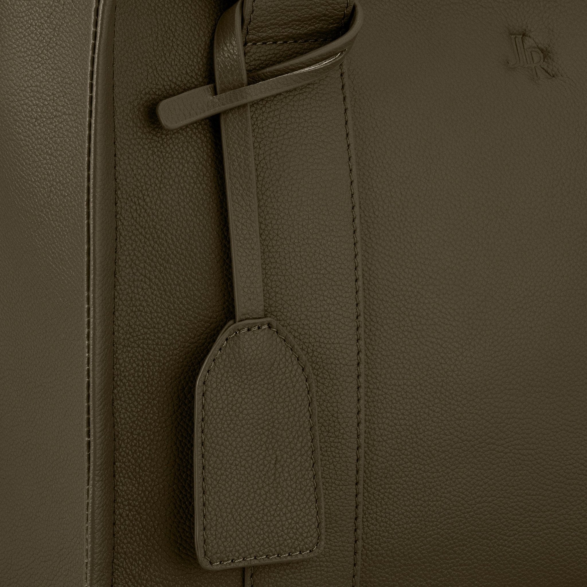 Medium Taylor Luxe Leather Tote Bag - Chocolate Brown - JLR London