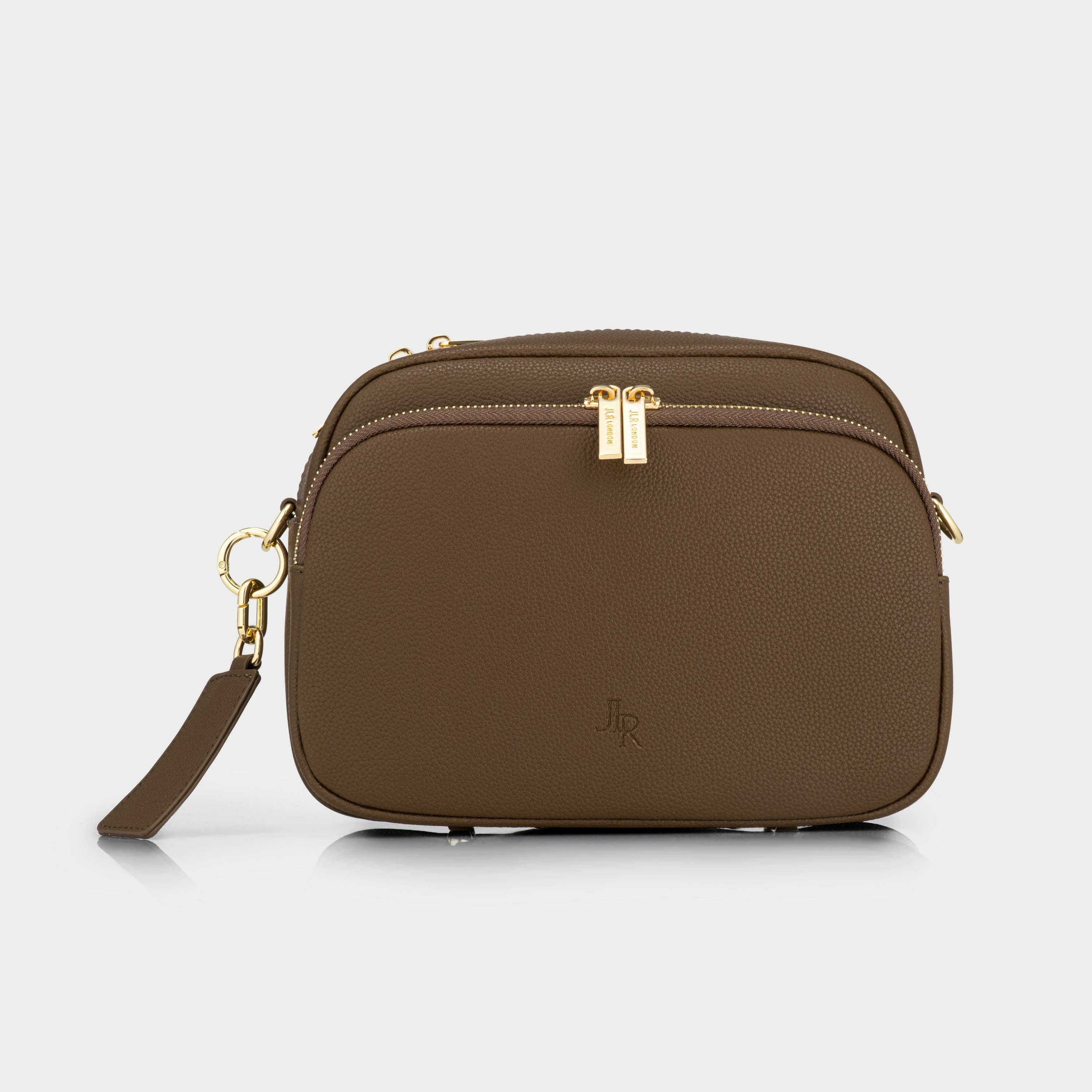 Chelsea Maxi crossbody luxe leather bag Chocolate Brown