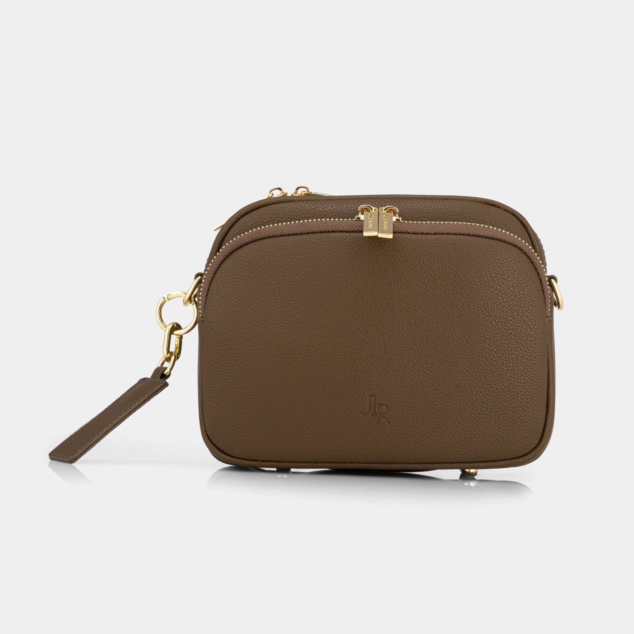 Chelsea Midi Crossbody Luxe Leather Bag - Chocolate Brown - JLR London